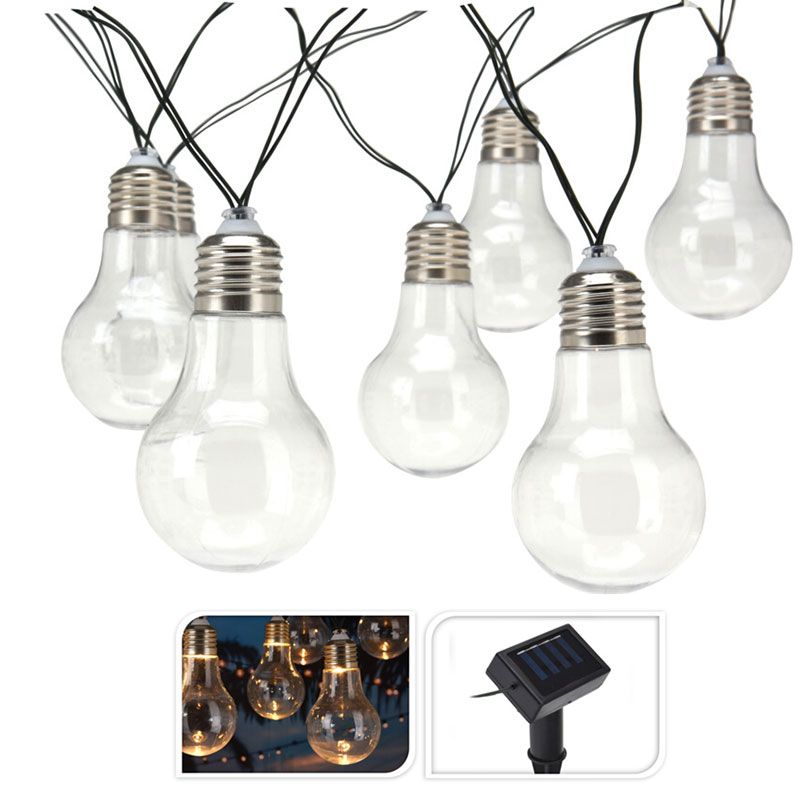 haag chrysant Aardappelen Feestverlichting - Solar - Warm Wit - 10 LED Lampen - Transparant - Ariës  Shopping