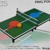 MIni Tafeltennis - opvouwbare PingPong set - 60x30cm