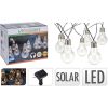 Feestverlichting - Solar - Warm Wit - 10 LED Lampen - Transparant