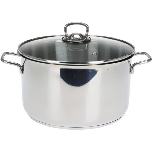 Kookpan - 24 cm - 6.3 liter - RVS - Met deksel