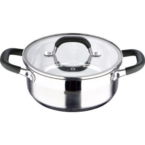 Bergner Midnight RVS Kookpan met Deksel - Inductie - 20cm - 2.3L