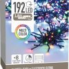 Clusterverlichting 192 led - 1.4m - multicolor - Batterij - Lichtfuncties - Geheugen - Timer