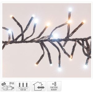 Clusterverlichting - 576 LED - 2-kleuren: wit + warm wit