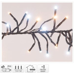 Clusterverlichting - 768 LED - 2-kleuren: wit + warm wit