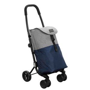 Ceruzo Go Four Boodschappentrolley - Blauw / Grijs - 43.5 liter - by Playmarket