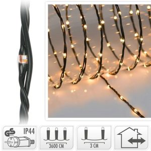 LED Verlichting 1200 LED - 36 meter - extra warm wit - voor binnen en buiten - 8 Lichtfuncties - Soft Wire