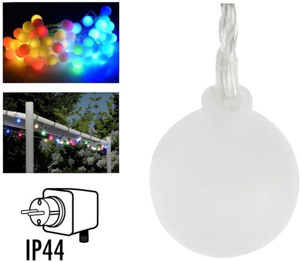 Feestverlichting 16 meter - 80 multikleur LED lampen