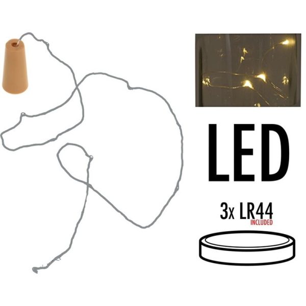 Kurk met 8 LED lampjes