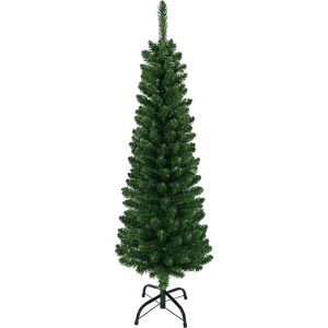 Kerstboom - Smalle Kunstkerstboom - 120 cm - metalen standaard