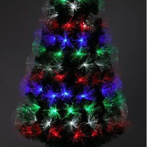 Kerstboom met Verlichting - Fiber Optic - 120 cm - Multicolor