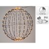 Kerstverlichting - Lichtbol met 400 led - Metaal - 60 cm - met Timer - extra warm wit